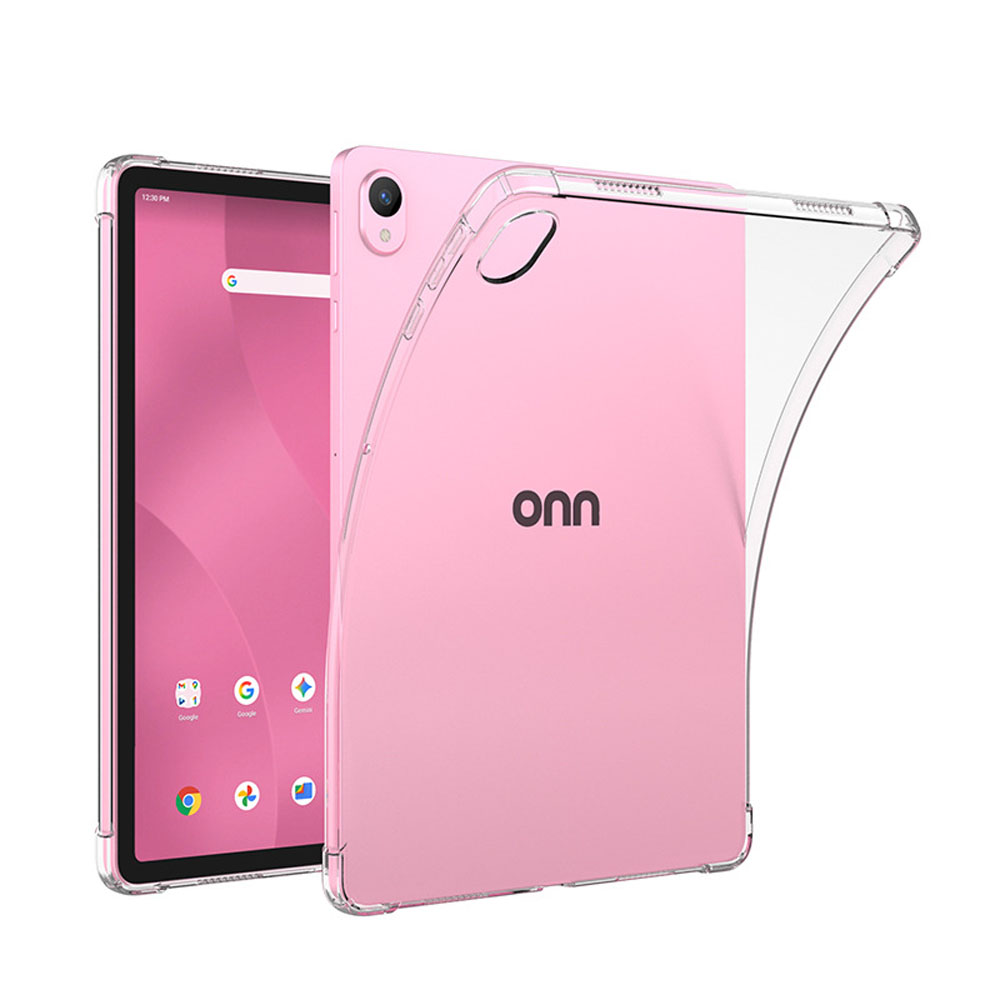Onn Tablet Accessories - غطاء حماية شفاف من TPU بوسائد