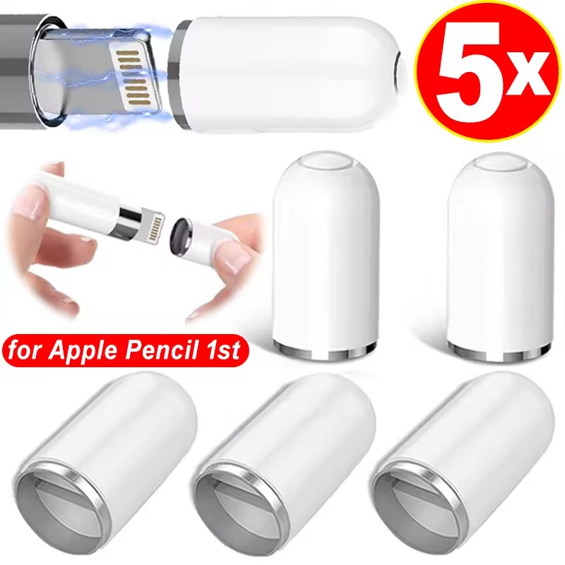 Ipad Pencil Stylus - أغطية أقلام مغناطيسية لقلم أبل 1،
