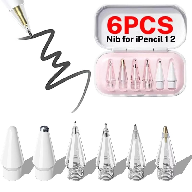Ipad Pencil Stylus - 6 قطع من رؤوس أقلام قابلة