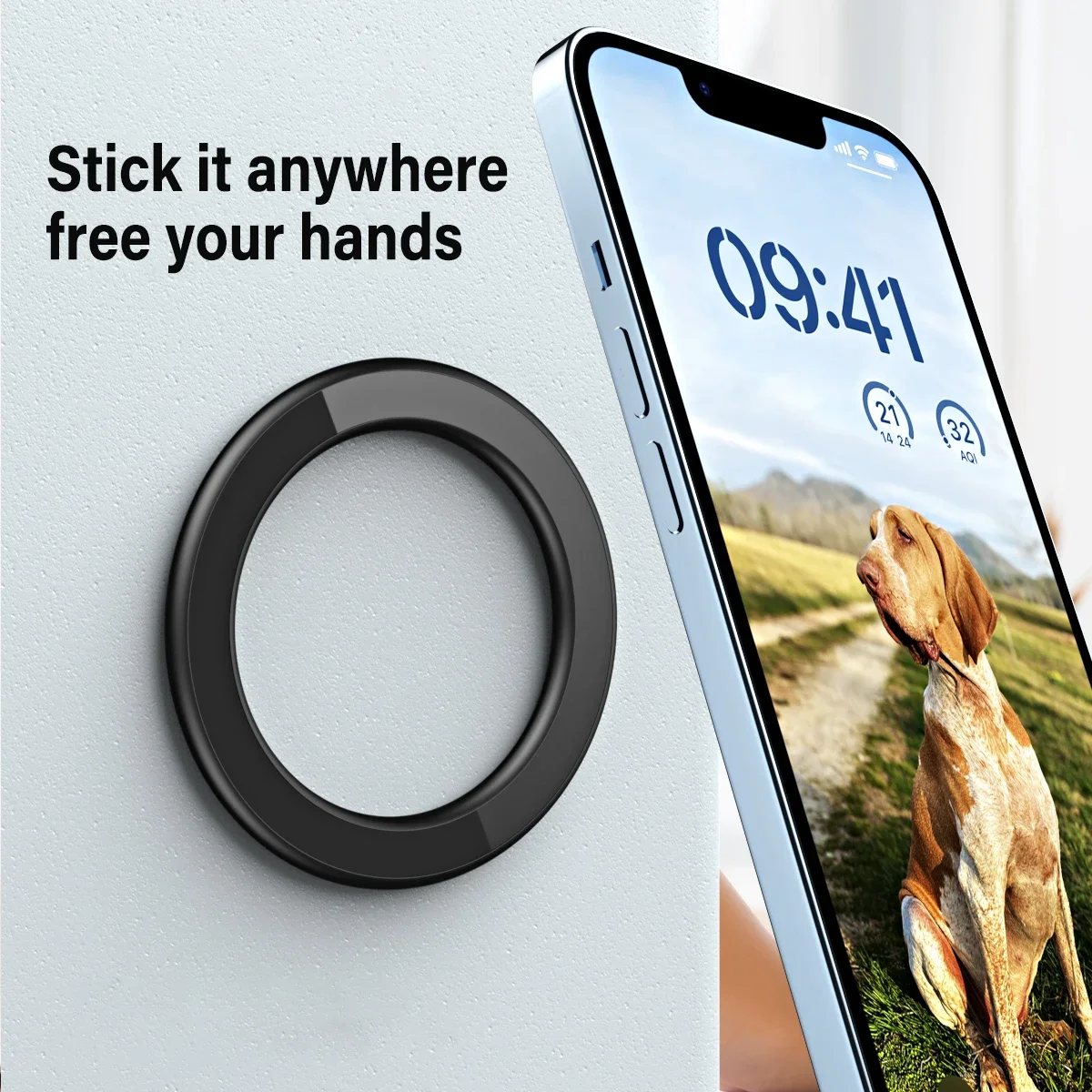 حامل حلقي مغناطيسي لاصق قوي مت - مراجعة Car Accessories Tablet Holder وسعره