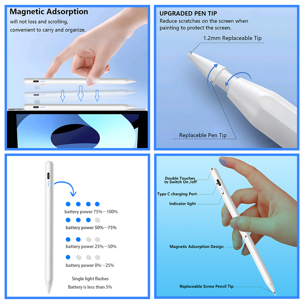 قلم ستايلس لأجهزة آيباد 2025،  - مراجعة Ipad Pencil Stylus وسعره